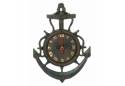 Rustic Cast Iron Vintage Anchor Clock 12"