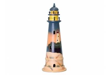 Sunset Decorative Wooden Lighthouse 16"