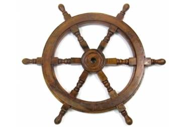 Classic Wooden Decorative Ship Wheel, Helm 