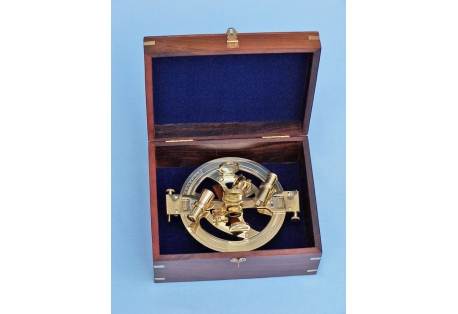 Round Sextant in Rosewood Box