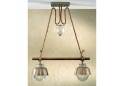 Solid Brass Amarras Nautical Two Light Chandelier