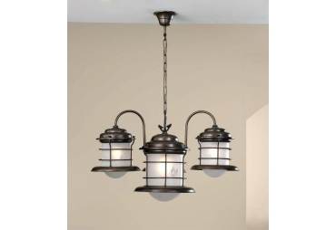 Solid Brass 4 Light Caravela Nautical Chandelier