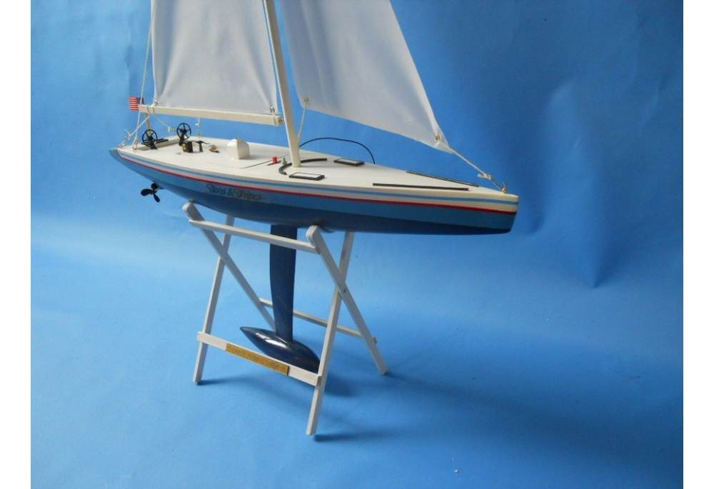 America's Cup Famous Racer RC Sailboat Model Stars and 