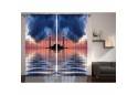 Lighthouse at Sea Room Curtain 2 Panels 