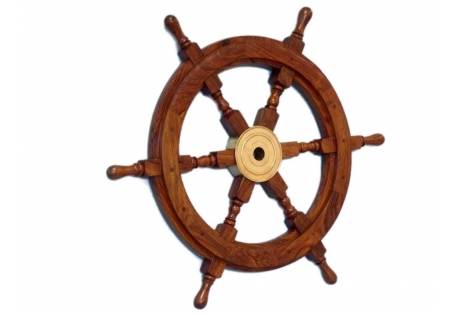 Ship's steering wheel decoration, nautical kids room decor 