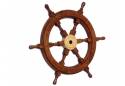 Classic Wooden Ship Wheel 18"