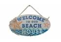 Wooden Welcome To Our Beach House Sign 15"