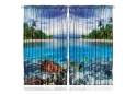Tropical Island Curtain Panel Set 