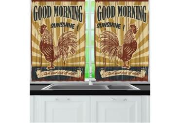 Good Morning Sunshine Kitchen Curtain 