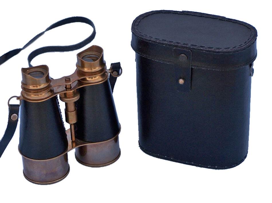 Leather binoculars hot sale