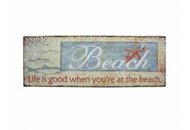 Wooden Life is Good Beach Sign 19"