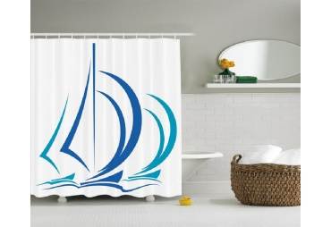 Sailboats Shower Curtain 