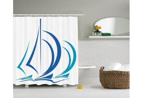 Sailboats Shower Curtain 