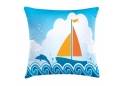 Sailboat Nautical Theme Throw Pillow 