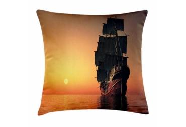 Tall Ship Under Sail Decorative Pillow 