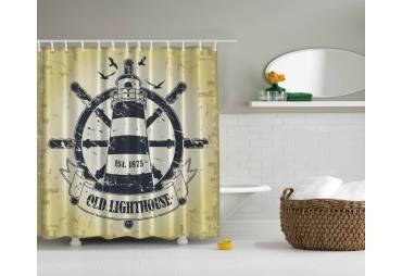 Old Lighthouse Shower Curtain 
