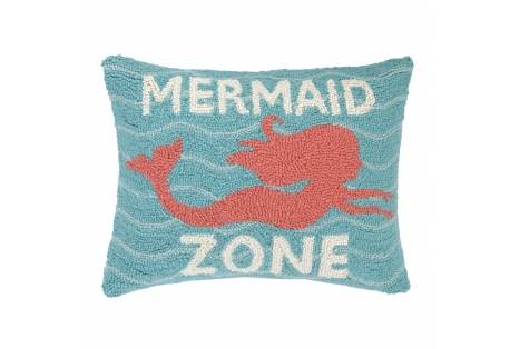 Mermaid Zone Decorative Hand Made Wool Pillow 