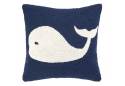  Whale Blue Hand Made Decorative Hook Pillow 