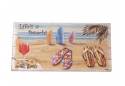 Wooden Sandal Life's a Beach Sign 10"