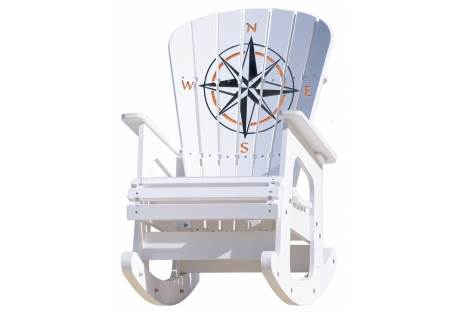 Rose Compass Rocking Chair 