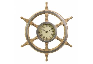 Ship Wheel Wall Clock 