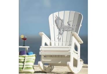 White Heron Rocking Chair