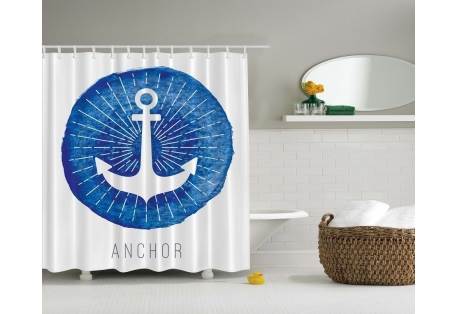 Anchor Sand Dollar Shower Curtain 