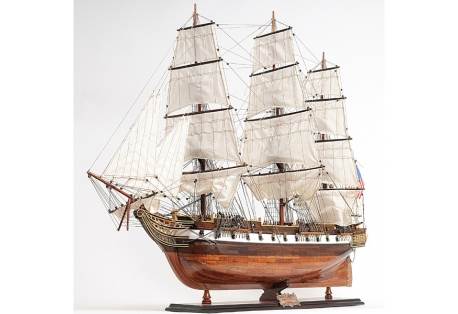 Scaled Ship Model USS Constellation Wooden Tall Ship Hand Made 