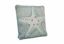 Blue and White Starfish Decorative Throw Pillow