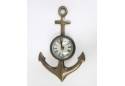 Brass Anchor Wall Clock - Antique finish