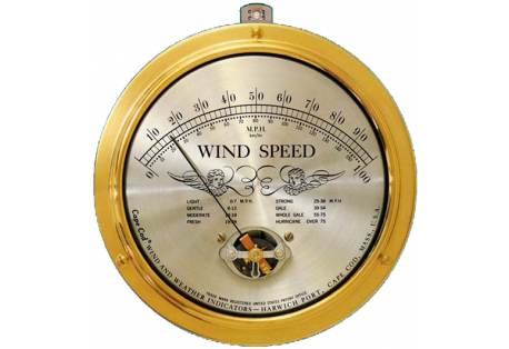 Cape Cod® Wind Speed Indicator with "Peak Gust" Upgrade