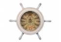 Rustic Ship Wheel Clock