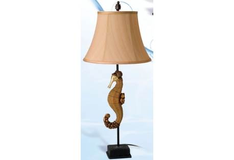 Table Lamp with Sea Horse Base 