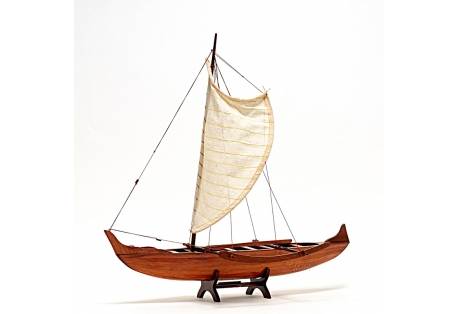 Hawaiian canoe model decoration