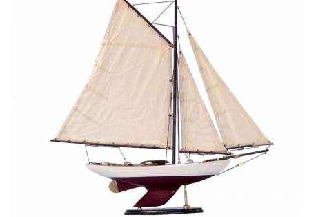 Sail Boat Decor Bermuda Sloop Model 