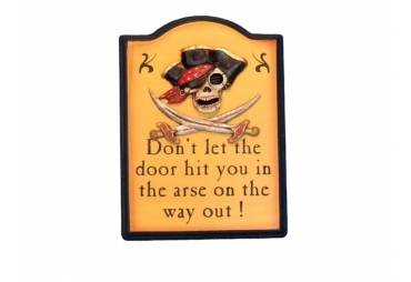 Wooden Pirate Sign