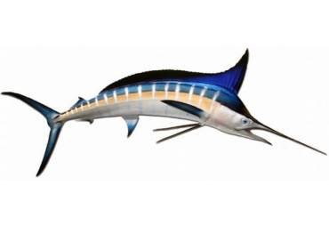 Striped Marlin Half Mount Fish Replica