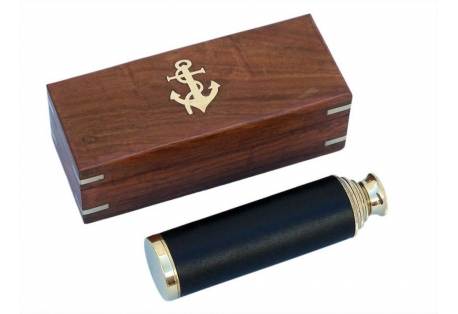 Pirates Spyglass with brass and leather 