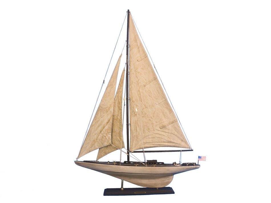 Wooden Model Sailboat – The Stable Home Decor