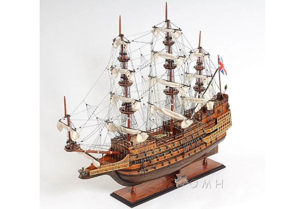 1600's Sovereign of the Seas Scaled Large Tall Model Ship