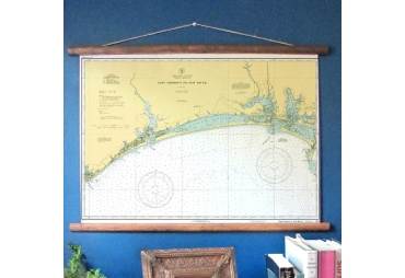 Vintage Nautical Chart Beaufort, North Carolina & Bogue Banks, c. 1934