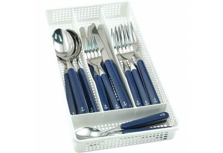 Anchor Nautical Flatware 40pcs. with Storage Tray