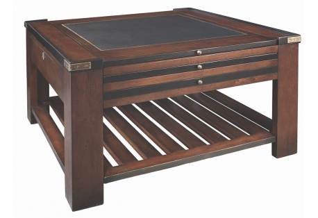 Solid cherry wood and birch  game and coffee table by Authentic models antiqued French finish 