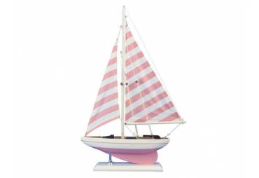 Decorative Pink Sailboat Model