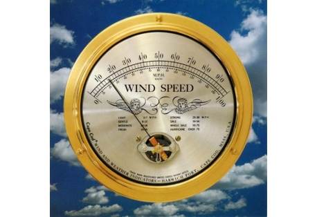 Marine Grade Brass Wind Speed Indicator for the Boat and Home 