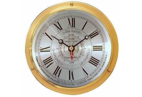 Brass Time and Tide Clock Made in America 