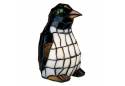 8"  Penguin Table Lamp Tiffany  Glass Accent Art Glass