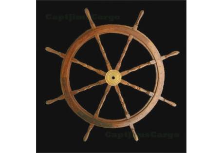 Extra Large Wooden Ship Wheel Nautical Wall Decoration Made from Teak Wood 