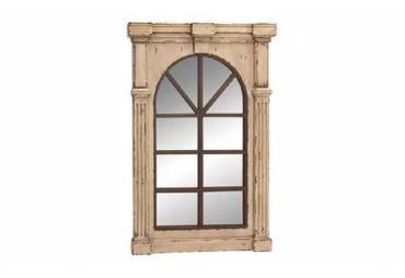 Rustic Wood Wall Mirror 48"