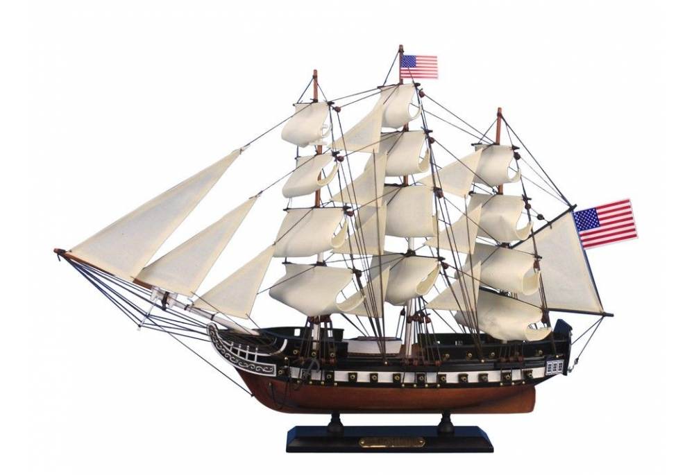 Wooden Boat Model USS Constitution Tall Ship 24